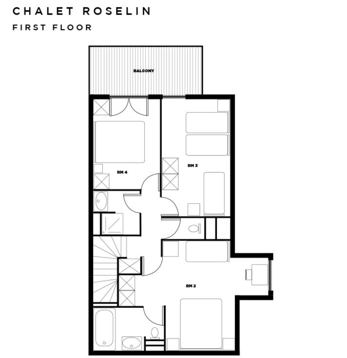 Chalet Roselin Les Arcs Floor Plan 2